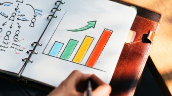 Graphique d'augmentation des revenus